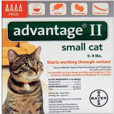 Advantage cat flea treatment Pets Bayer Advantage II Liquid Cat Flea Drops Imidacloprid/Pyriproxyfen 0.056