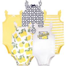 Touched By Nature Baby Organic Cotton Bodysuits 5-pack - Lemon Tree