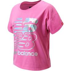 New Balance Girl's Rainbow Foil Graphic Tee