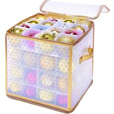 With Lid Storage Boxes Simplify 64-Count Ornament Storage Box