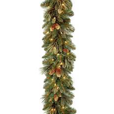 National Tree Company Interior Details National Tree Company Pine Prelit Garland 108.0 (Green) Christmas Tree