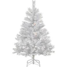 White Christmas Trees National Tree Company 4.5 ft. Winchester White Pine with Clear Lights Christmas Tree