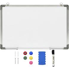 Whiteboard tavle vidaXL Magnetic Dry-erase Whiteboard White 60x40 cm Steel White