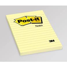 3M Post-it Notes Large Feint Ruled Pad of 100 Sheets 102x152mm Yellow Ref