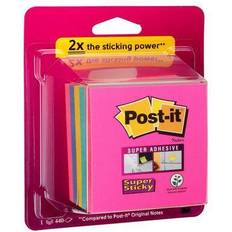 Sticky Notes 3M Post-it Sticky note pad 2051-U 51 mm x 40 mm Ultra blue, Ultra yellow, Ultra green, Ultra pink 400 sheet