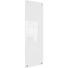 Nobo Small Wall Mountable Whiteboard Panel 1915604 Dry Erase Glass Surface Frameless 300 x 900 mm White