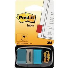 Sticky Notes 3M Post-it Index Flags 50 per Pack 25mm Bright Blue Ref 680-23 Pack 12