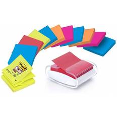 Sticky Notes Post It Pro Dispenser White with a Pack of 12 Z Notes