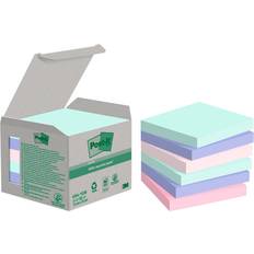 Post-it Recycled Sticky Notes Assorted Pastel 76 x 76 mm 100 Sheets Pack of 6
