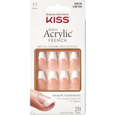 Kiss Nail Products Kiss Salon Acrylic French Nails ‘Je T aime’ Count