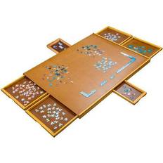 Classic Jigsaw Puzzles Jumbl 27” x 35” Wooden 1500-Piece Puzzle Table