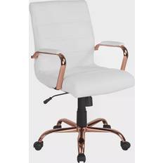 Adjustable Seat - Armrests Office Chairs Flash Furniture Mid-Back Executive Office Chair 40.8"