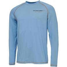 Savage Gear Angelkleidung Savage Gear Aqua Uv Long Sleeve T-shirt Blue