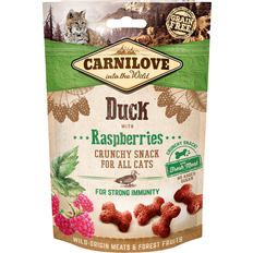 Carnilove Katzen Haustiere Carnilove Cat Crunchy Snacks Duck with Raspberries