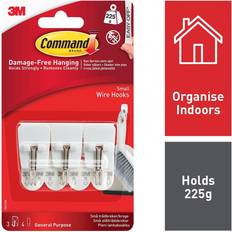 Interior Details 3M Command Small Wire Hooks 3 Pack Picture Hook