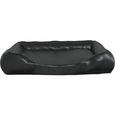vidaXL Dog Bed Black 80x68x23 Faux Leather