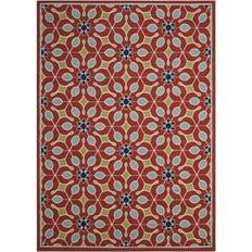 Nourison Caribbean CRB07 Red 62.992x88.976"