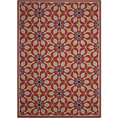 Nourison Caribbean CRB07 Red 93.976x125.984"