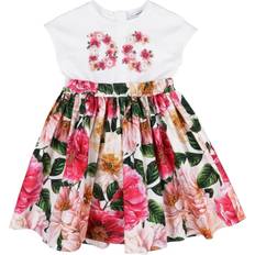 Dolce & Gabbana Girl's Flower Dress - Pink