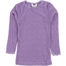 Spitze Blusen & Tuniken Joha Wool/Silk Blouse with Lace - Purple ( 16490-197-15203)