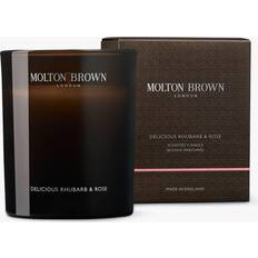Brune Duftlys Molton Brown Delicious Rhubarb & Rose Scented Signature Candle, 190g Duftlys