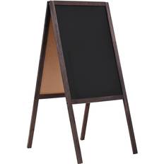 Oppslagstavler vidaXL Double-sided Blackboard Cedar Wood Free Standing 40x60 cm Oppslagstavle 40x60cm
