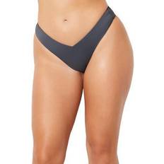 Bikinis Swimsuits For All Plus Women's High Leg Cheeky Bikini Brief in Anchor (Size 18)