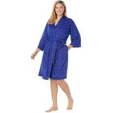 Plus size robes Plus Women's Cooling Robe by Dreams & Co. in Ultra Dot (Size 30/32)