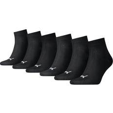 Puma Quarter Plain Socks 6-Pack Unisex - Black
