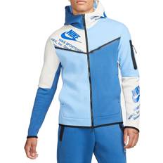 Nike tech fleece full zip hoodie blue Nike Sportswear Tech Fleece Full-Zip Hoodie Men - Dark Marina Blue/Game Royal