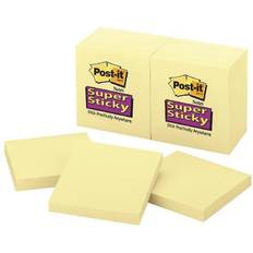 Sticky Notes Post-it Super Sticky Notes, 3 x 3, Twelve 90-Sheet Pads/Pack, Canary Yellow