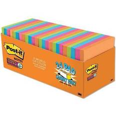 3M 65424SSAUCP Super Sticky Notes Cabinet Pack, 3 x 3, Assorted Jewel Colors, 24 70-Sheet Pads