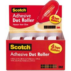 3M 6061 Scotch Double-Sided Adhesive Roller, White