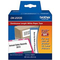 Labeling Tapes Brother DK2205 Ink White