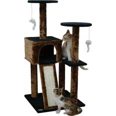 Go Pet Club Pets Go Pet Club Brown/Black Kitten Tree with Scratching Board, H