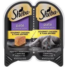 Sheba cat food Pets Sheba Perfect Portions Gourmet Chicken Tuna Entree
