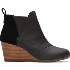 Toms Boots Toms Kelsey Wedge - Black Leather