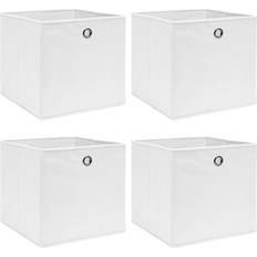 VidaXL Storage Boxes vidaXL 4 pcs White 32x32x32 cm Fabric Storage Box