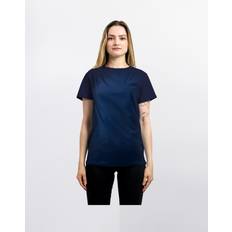Dame - Lilla Skjorter Slowmoose Ekologisk t-shirt, klassisk pasform, dam, Blue