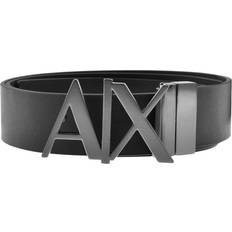 Belts Armani Exchange Logo Buckle Leather Belt