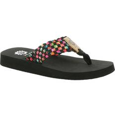 Multicolored Flip-Flops Box Soleil Women's Sandal Black/Multi