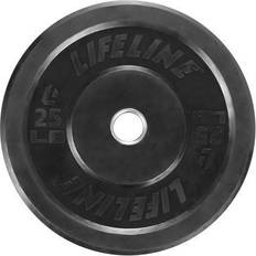Weight Plates Lifeline Olympic Rubber Bumper Plate