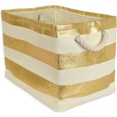 Design Imports Paper Bin Stripe Rectangle Medium Unisex Storage Box
