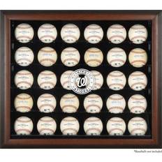 Fanatics Washington Nationals Logo Brown Framed 30-Ball Display Case