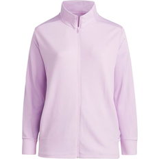 adidas Women's Textured Full-Zip Jacket Plus Size - Bliss Lilac