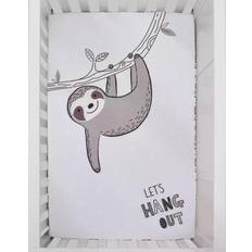 NoJo Hang Out Photo Op Fitted Mini Crib Sheet 24x38"