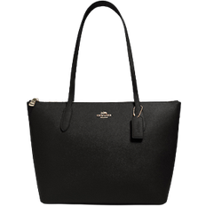 Handbags Coach Zip Top Tote - Gold/Black