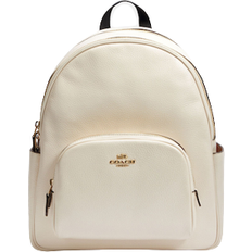 White Backpacks Coach Court Backpack - Gold/Chalk