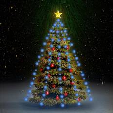 vidaXL Net Lights with 150 LEDs Blue 150 cm Weihnachtsbaum