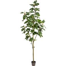 Interior Details Vickerman 7 ft Artificial Potted Fig Tree Christmas Tree